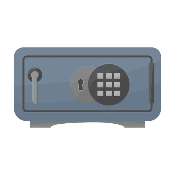 Bank safe vector icon.Cartoon vector icon isolated on white background bank safe. — 스톡 벡터