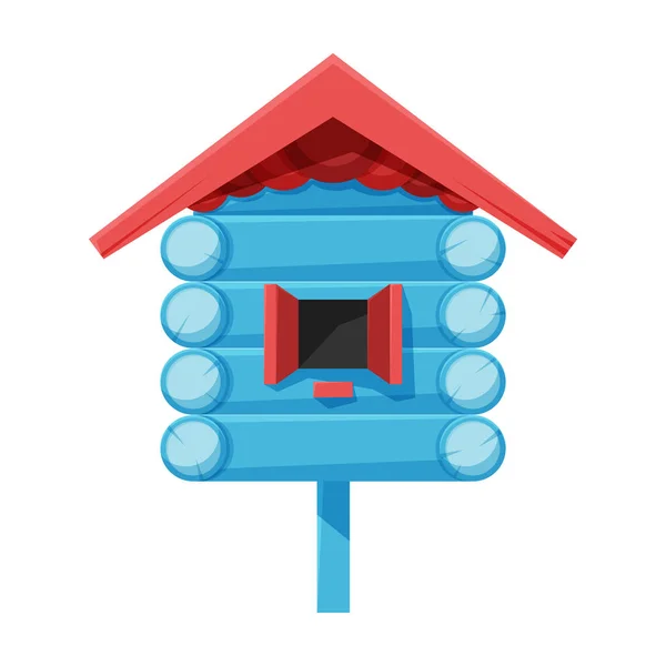 Иконка вектора Birdhouse. Иконка вектора мультфильма изолирована на белом фоне скворечника . — стоковый вектор