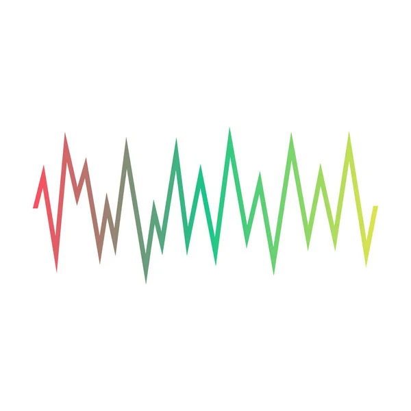 Klang des Wellenvektors icon.cartoon Vektor-Symbol isoliert auf weißem Hintergrund Klang der Welle . — Stockvektor