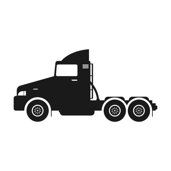 Icona vettoriale camion icon.Black vettoriale isolato su camion sfondo bianco  . — Vettoriale Stock
