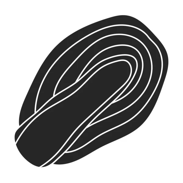 Vetor de repolho icon.Black, ícone vetorial simples isolado no fundo branco repolho . — Vetor de Stock