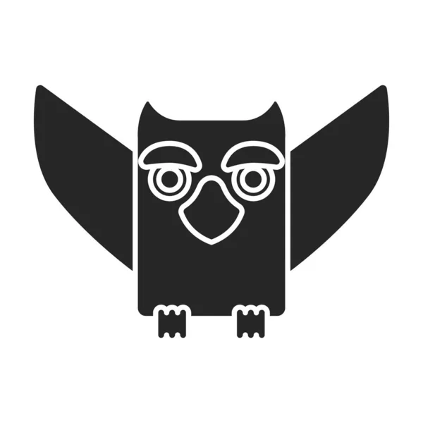 Totem vector icon.Black vector pictogram geïsoleerd op witte achtergrond totem. — Stockvector