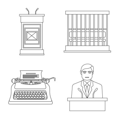 Hukuk ve avukat işareti vektör tasarımı. Hukuk ve adalet hisse senedi simgesi için web topluluğu.