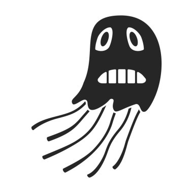 Virüs vektör simgesi bakterisi. Virüsün beyaz arka plan bakterisi üzerinde izole edilmiş siyah, basit vektör simgesi. .