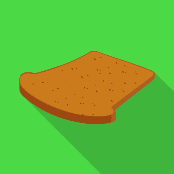 Conception vectorielle du pain et logo de pain grillé. Graphique du pain et du symbole de fond brun pour la toile . — Image vectorielle