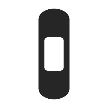 Medical patch vector icon.Black.simple vector icon isolated on white background medical patch.