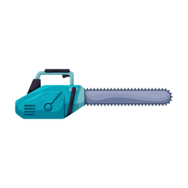 Chainsaw vector icon.Cartoon vector icon isolated on white background chainsaw.