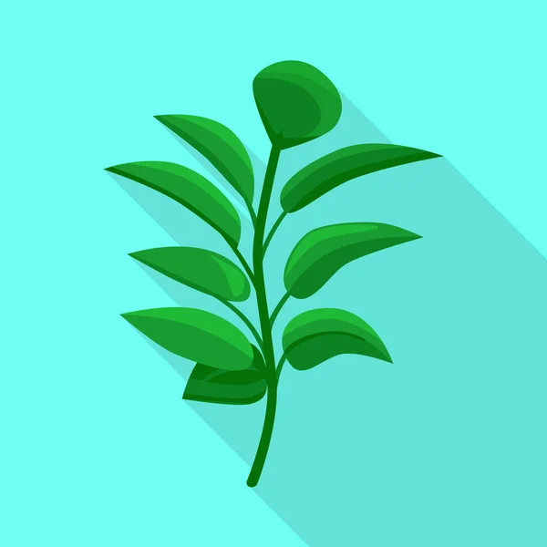 Projeto vetorial do logotipo da folha e do café. Coleção de folhas e plantas símbolo de estoque para web . — Vetor de Stock