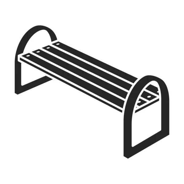 Gartensitz Vektor icon.black.simple Vektor-Symbol isoliert auf weißem Hintergrund Gartensitz . — Stockvektor
