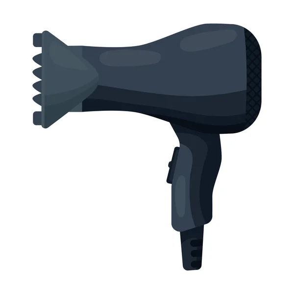 Asciugacapelli vettoriale icon.Cartoon icona vettoriale isolato su sfondo bianco asciugacapelli  . — Vettoriale Stock