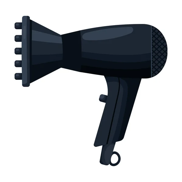 Secador de cabelo ícone vetor icon.Cartoon vetor isolado no fundo branco secador de cabelo  . — Vetor de Stock