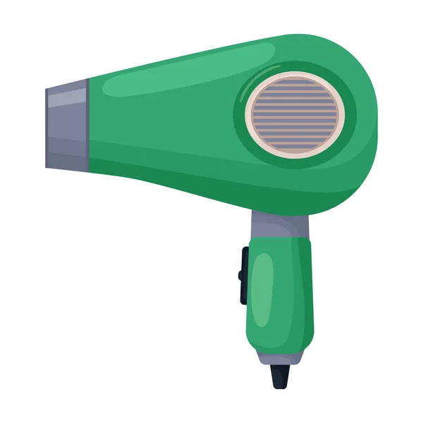 Hair dryer vector icon.Cartoon vector icon isolated on white background hair dryer . — Stock Vector