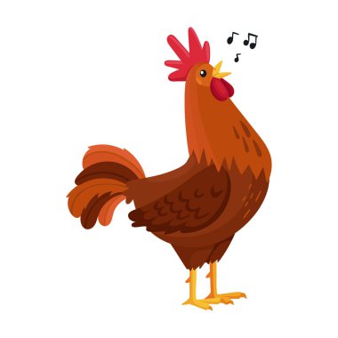 Cock of animal vector icon.Cartoon vector icon isolated on white background cock of animal.