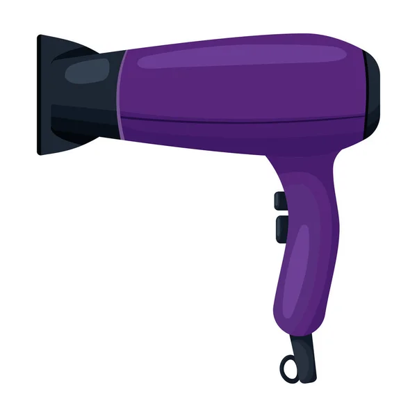 Hair dryer vector icon.Cartoon vector icon isolated on white background hair dryer . — Stock Vector