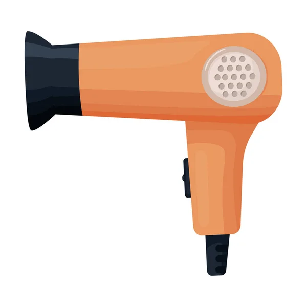 Hair dryer vector icon.Cartoon vector icon isolated on white background hair dryer . — Stock Vector