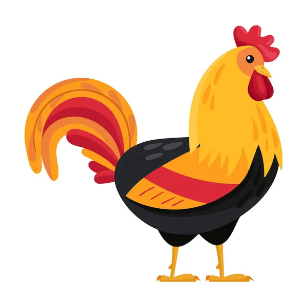 Cock of animal vector icon.Cartoon vector icon isolated on white background cock of animal. — 图库矢量图片