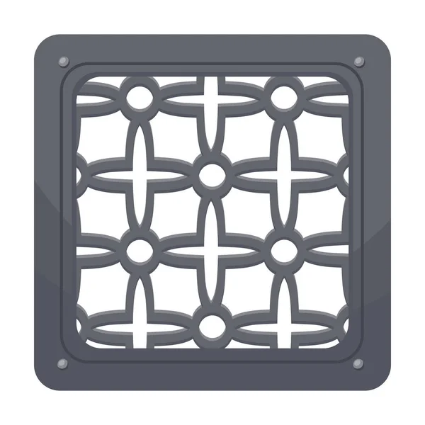 Ventilation grate vector icon.Cartoon vector icon isolated on white background ventilation grate. — Stock vektor