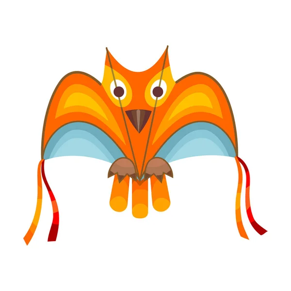 Kite pipistrello vettoriale icon.Cartoon icona vettoriale isolato su sfondo bianco pipistrello aquilone  . — Vettoriale Stock