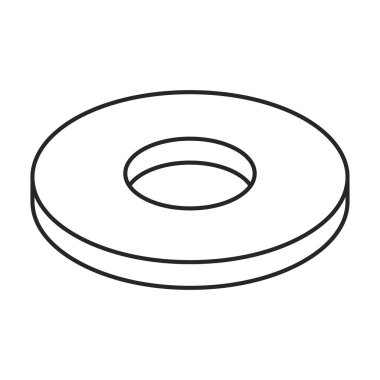 Bisküvi kurabiye vektör simgesi. Beyaz arkaplan bisküvisi üzerinde izole edilmiş çizgi vektör simgesi..