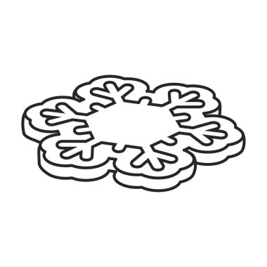 Çikolatalı kurabiye vektör simgesi. Beyaz arkaplan çikolatalı kurabiye üzerinde izole edilmiş çizgi vektör simgesi. .