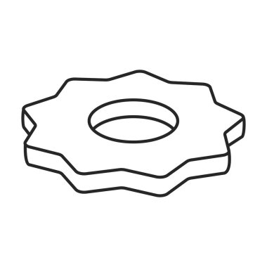 Noel kurabiyesi ikonu. Beyaz arka planda izole edilmiş çizgi vektör ikonu. .