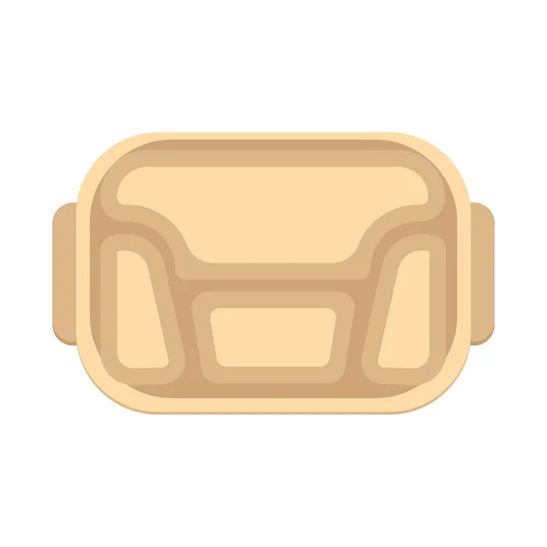 Ilustracja wektorowa tacki i logo opakowania. Element internetowy ikony wektorowej tacki i żywności na stanie. — Wektor stockowy