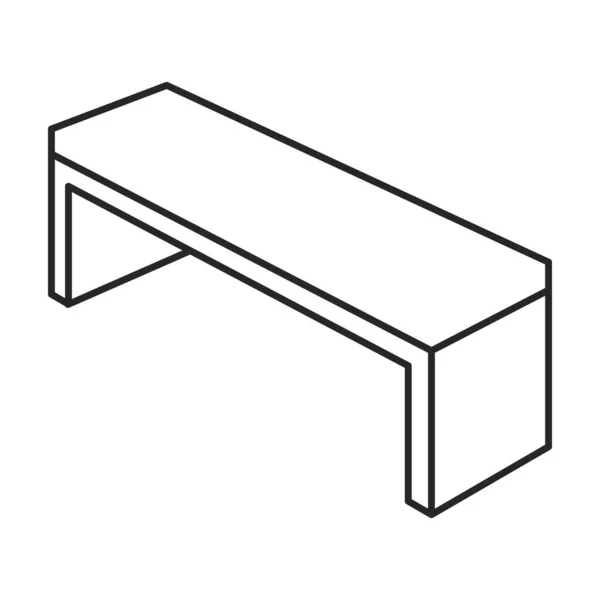 Gartensitz-Vektor icon.outline.line Vektor-Symbol isoliert auf weißem Hintergrund Gartensitz . — Stockvektor