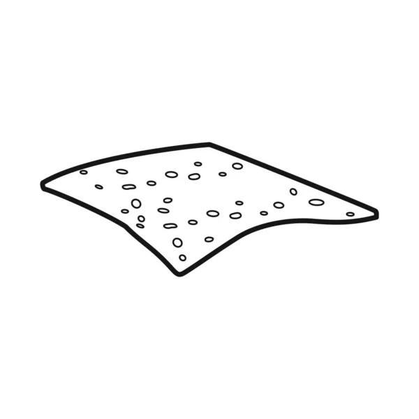 Diseño vectorial del icono de queso y rebanada. Elemento Web de la ilustración del vector queso y caldo de leche . — Archivo Imágenes Vectoriales