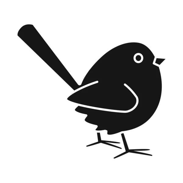 Ізольований об'єкт з логотипом птахів та горобців. Набір птахів і коричневий запас Векторні ілюстрації . — стоковий вектор
