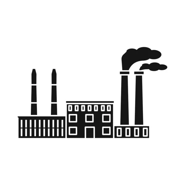 Ilustración vectorial del logotipo de planta y distribución. Conjunto de ilustración de vector de stock de planta y transporte . — Vector de stock