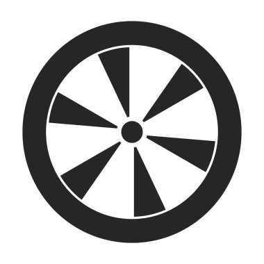 Havalandırma ızgara vektör simgesi. Siyah, basit vektör simgesi beyaz arka plan havalandırma ızgarasında izole edildi.