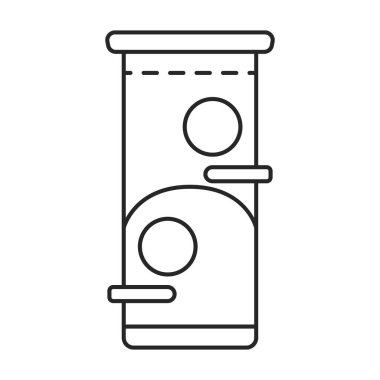 Kuş evi vektör simgesi. Beyaz arka plan kuş evinde izole edilmiş ana vektör simgesi.