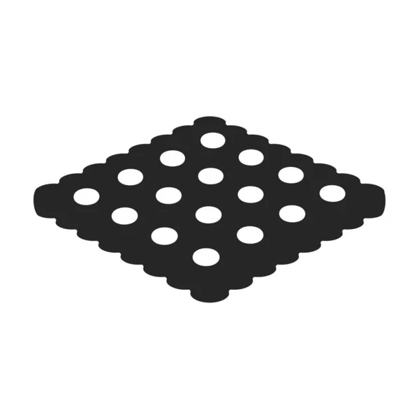 Biscuit cookie vector icon.Black, icono de vector simple aislado en el fondo blanco galleta de galleta . — Archivo Imágenes Vectoriales