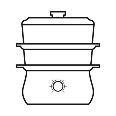 Tencere ve tencere ikonunun izole edilmiş nesnesi. Stok için çömlek ve aygıt vektör simgesinin web ögesi.