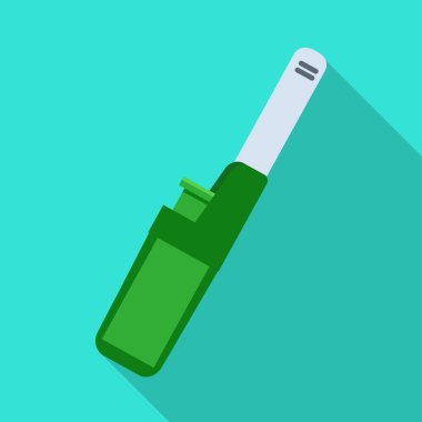 Sigara ve elektronik sembolün vektör çizimi. Sigara ve tüten stok vektör illüstrasyonunun grafiği.