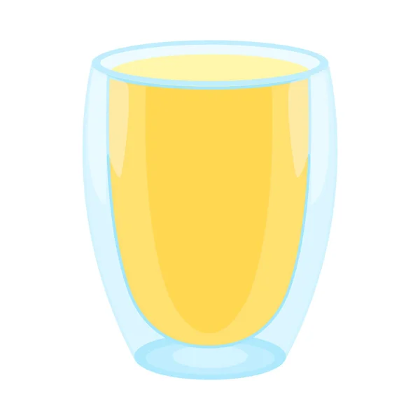 Geïsoleerd object van sap en glas icoon. Web element van sap en suiker stock symbool voor web. — Stockvector