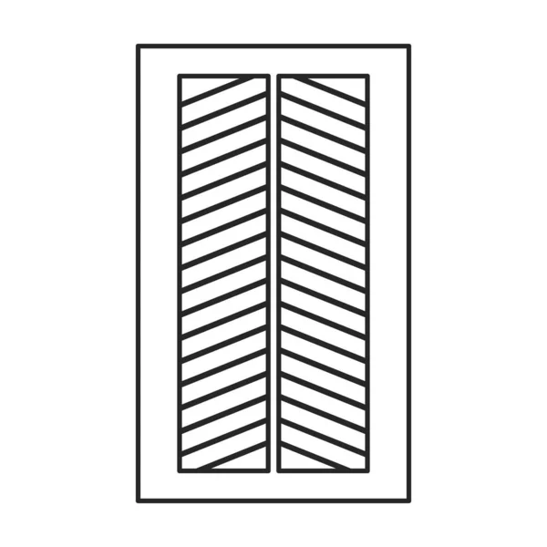 Ventilatierooster vector icon.Outline, lijnvector icoon geïsoleerd op witte achtergrond ventilatierooster. — Stockvector