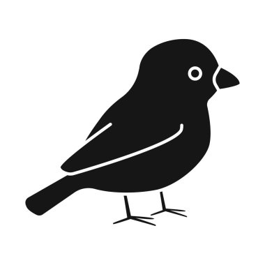 Boğa ispinozu ve kuş ikonunun vektör tasarımı. Stok için ispinoz ve Robin vektör simgesi kümesi.