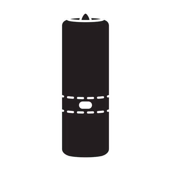 Flashlight vector icon.Black, simle vector icon isolated on white background flashlight  . — стоковый вектор