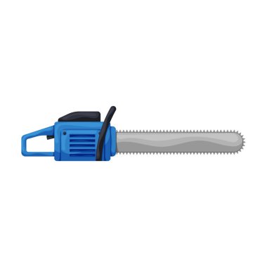Chainsaw vector icon.Cartoon vector icon isolated on white background chainsaw .