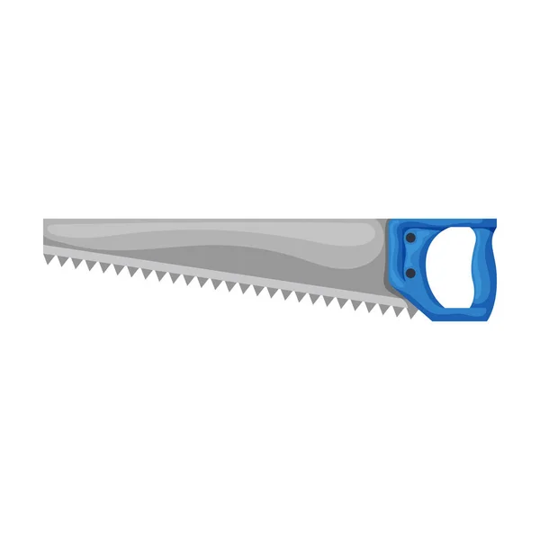 Hacksaw vector icon.Cartoon vector icon isolated on white background hacksaw. — Stock Vector