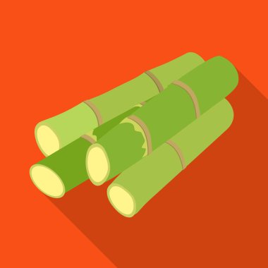 Kök ve şeker sembolünün izole edilmiş bir nesnesi. Stok için kök ve baston vektör simgesi web ögesi.