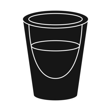 Vector illustration of coffee and glass icon. Web element of coffee and hot stock symbol for web.