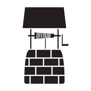 Taşlar iyi vektör simgesi. Siyah vektör simgesi beyaz arkaplan taşları üzerinde izole edilmiş. .