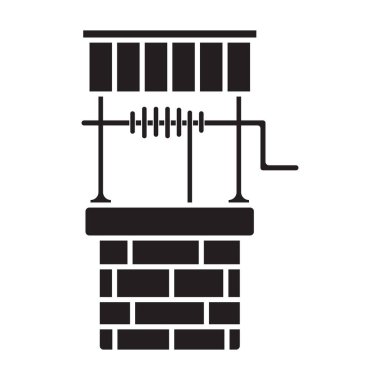 Taşlar iyi vektör simgesi. Siyah vektör simgesi beyaz arkaplan taşları üzerinde izole edilmiş. .