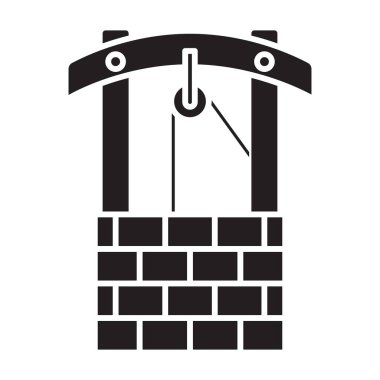 Taşlar iyi vektör simgesi. Siyah vektör simgesi beyaz arkaplan taşları üzerinde izole edilmiş. .