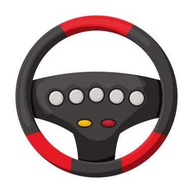 joystick vektör simgesi tekerleği. Çizgi film vektör simgesi beyaz arka plan tekerinde izole edildi .