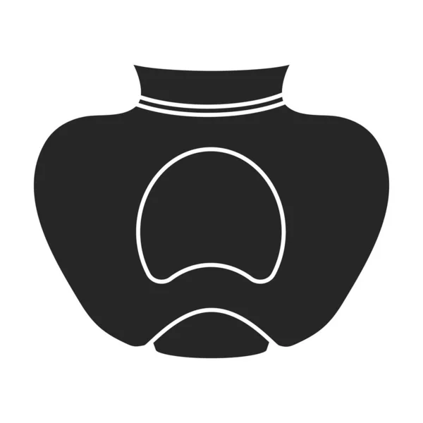 Flower vase vector icon.Black vector icon isolated on white background flower vase . — Stockvektor