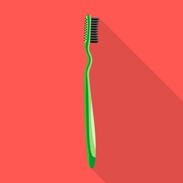 Toothbrush vector icon.Flat vector icon isolated on white background toothbrush . — Stockvektor