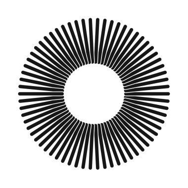 Bobin ve plastik logonun vektör çizimi. Ağ için sarmal ve spiral borsa sembolü grafiği.